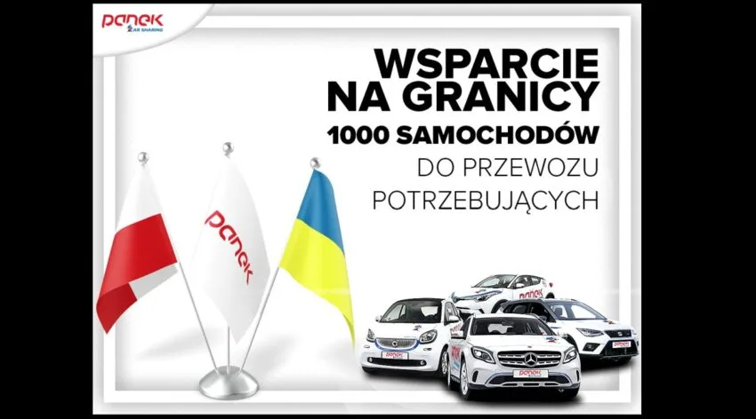 Panek CarSharing przekazuje 1000 aut do przewozu uchodźców z Ukrainy. Poszukiwani kierowcy