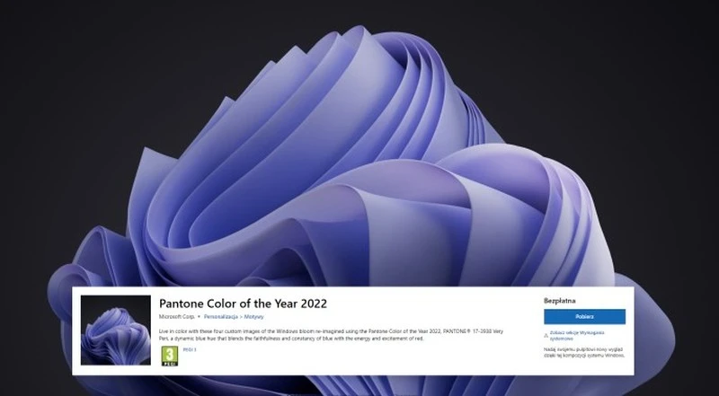 Microsoft udostępnił darmowe tapety dla Windows. Nawiązują do koloru roku Pantone