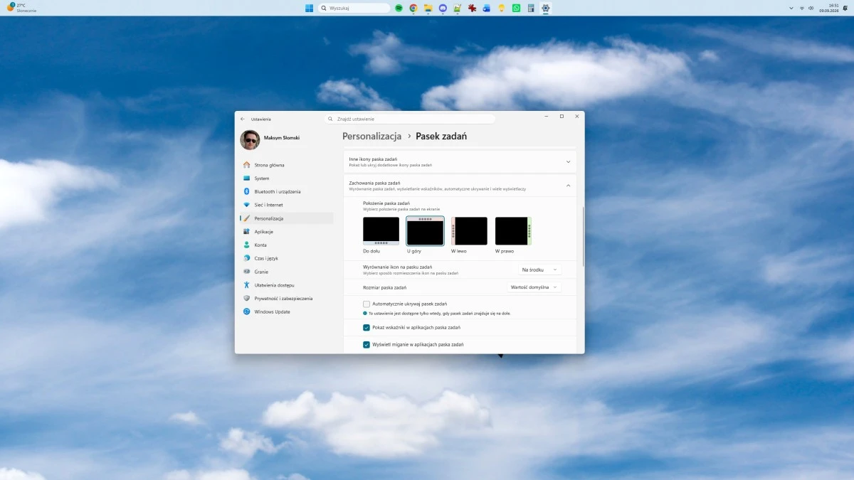 To koniec 5-letniego absurdu. Pasek zadań Windows 11 można wreszcie przesuwać