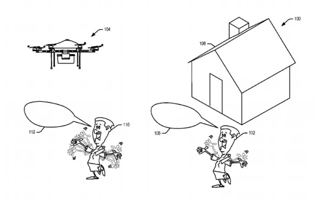 Amazon patentuje drona, który rozpozna ludzkie gesty i głos