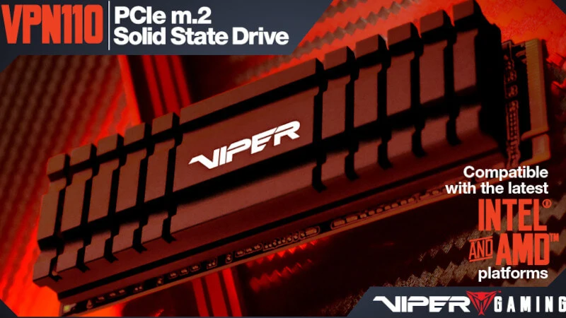 Patriot z nowymi SSD NVMe PCIe 3.0. P310 i Viper Gaming VPN110 nawet do 2 TB