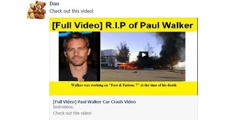 Kolejne oszustwo na Facebooku. Tym razem związane ze śmiercią Paula Walkera