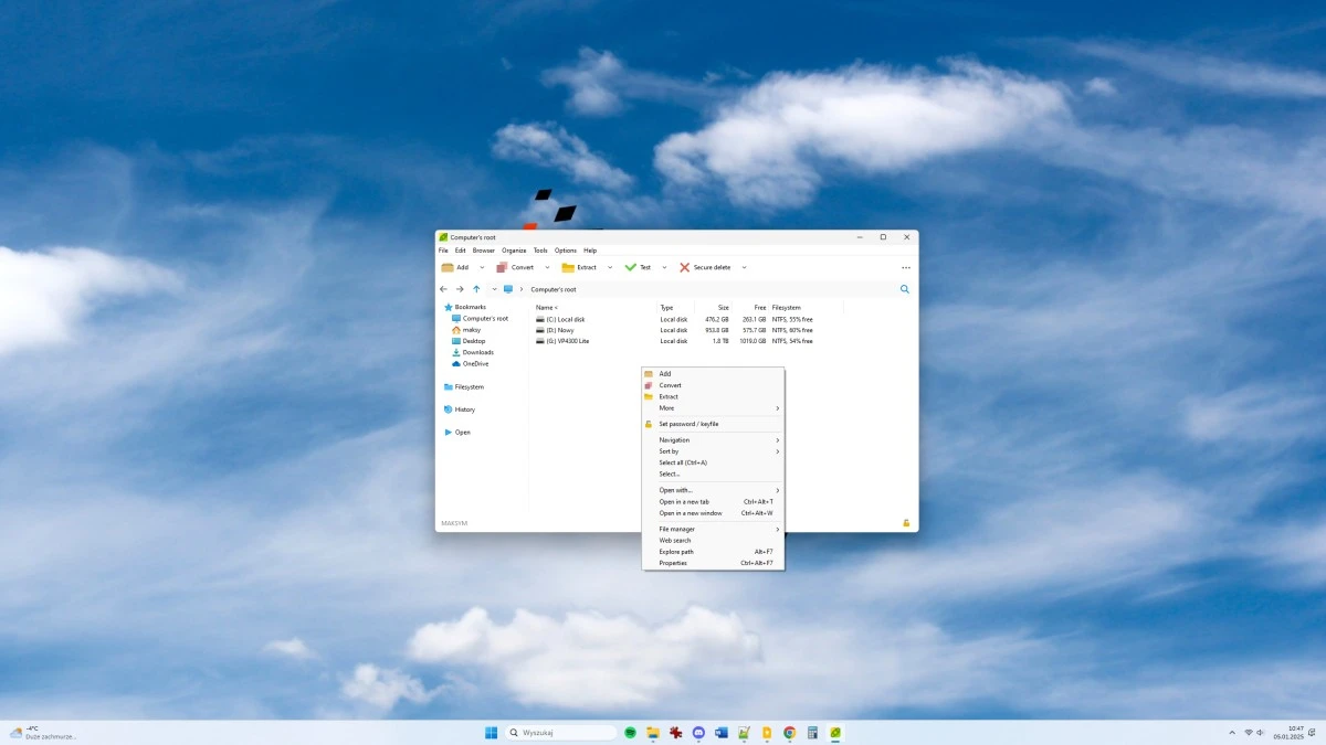 Groszek na ratunek. PeaZip 10.2 darmową alternatywą dla WinRar
