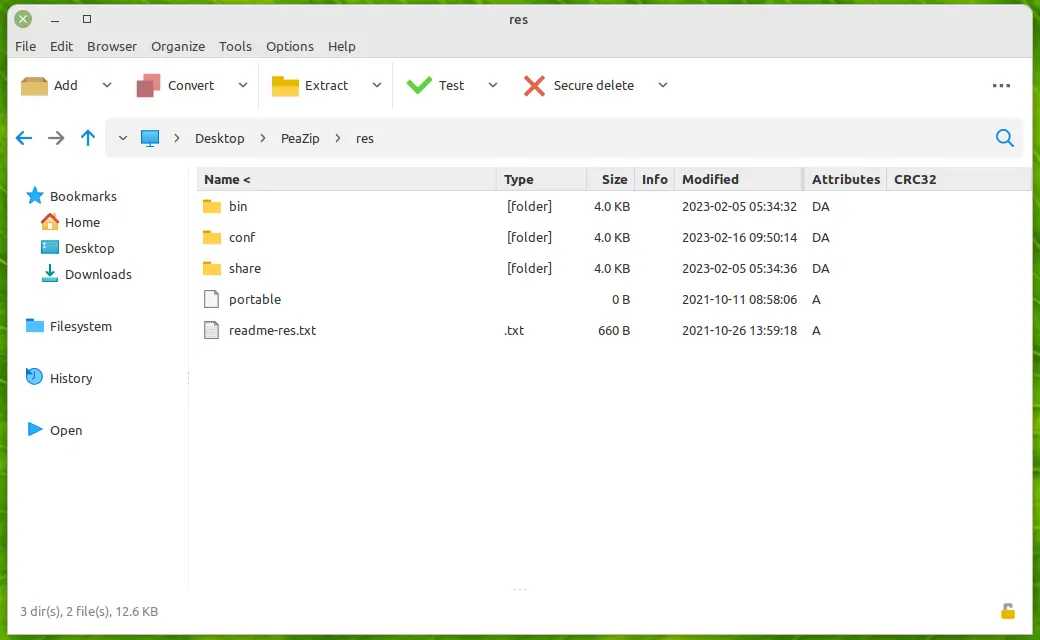 PeaZip 4.2 z nowym trybem widoku