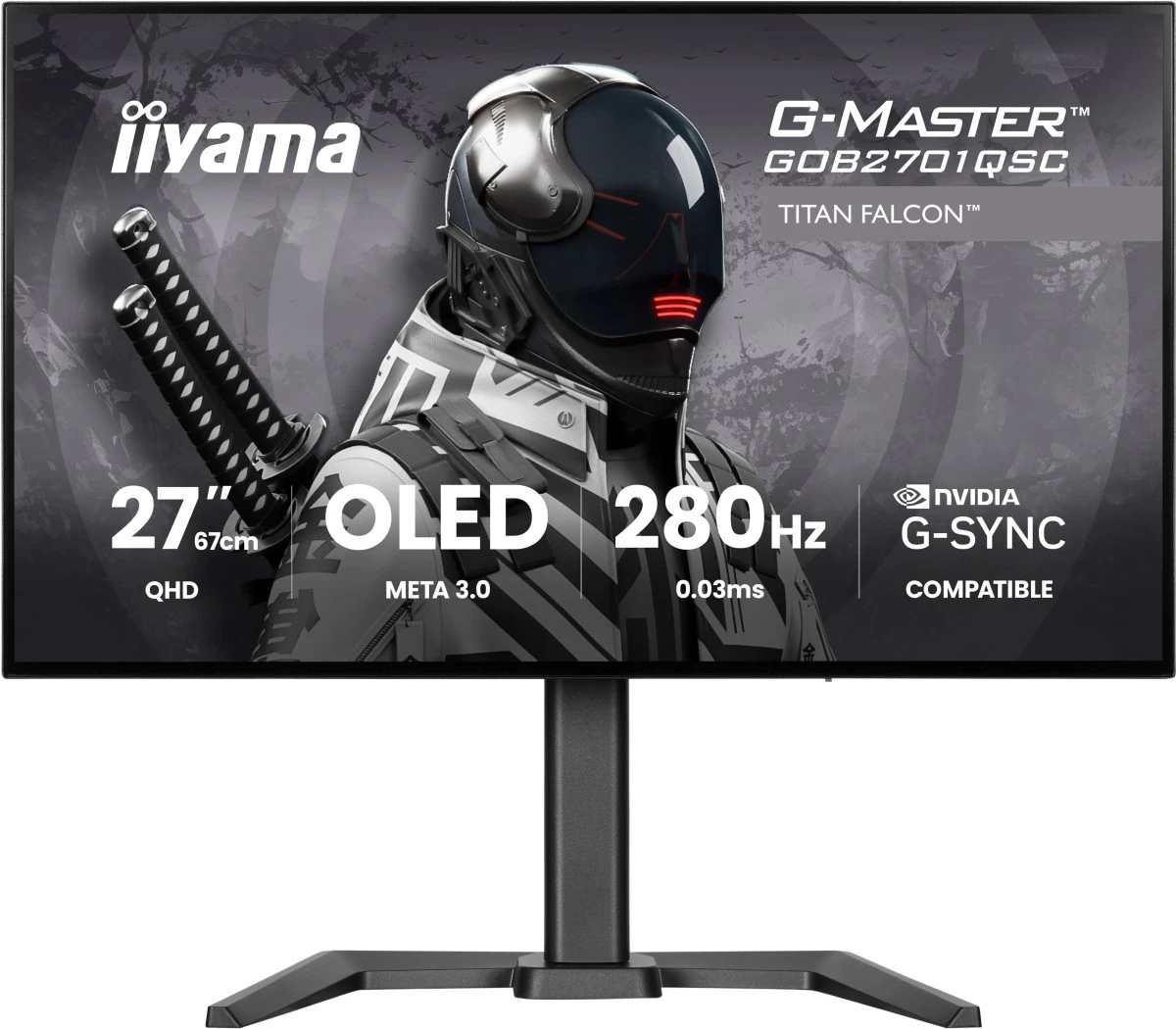 pierwszy oled iiyama G-Master GOB2701QSC-B1 Titan Falcon