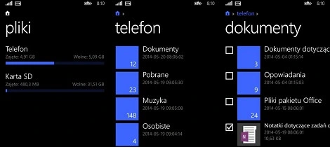 Microsoft udostępnia menedżer plików na Windows Phone 8.1