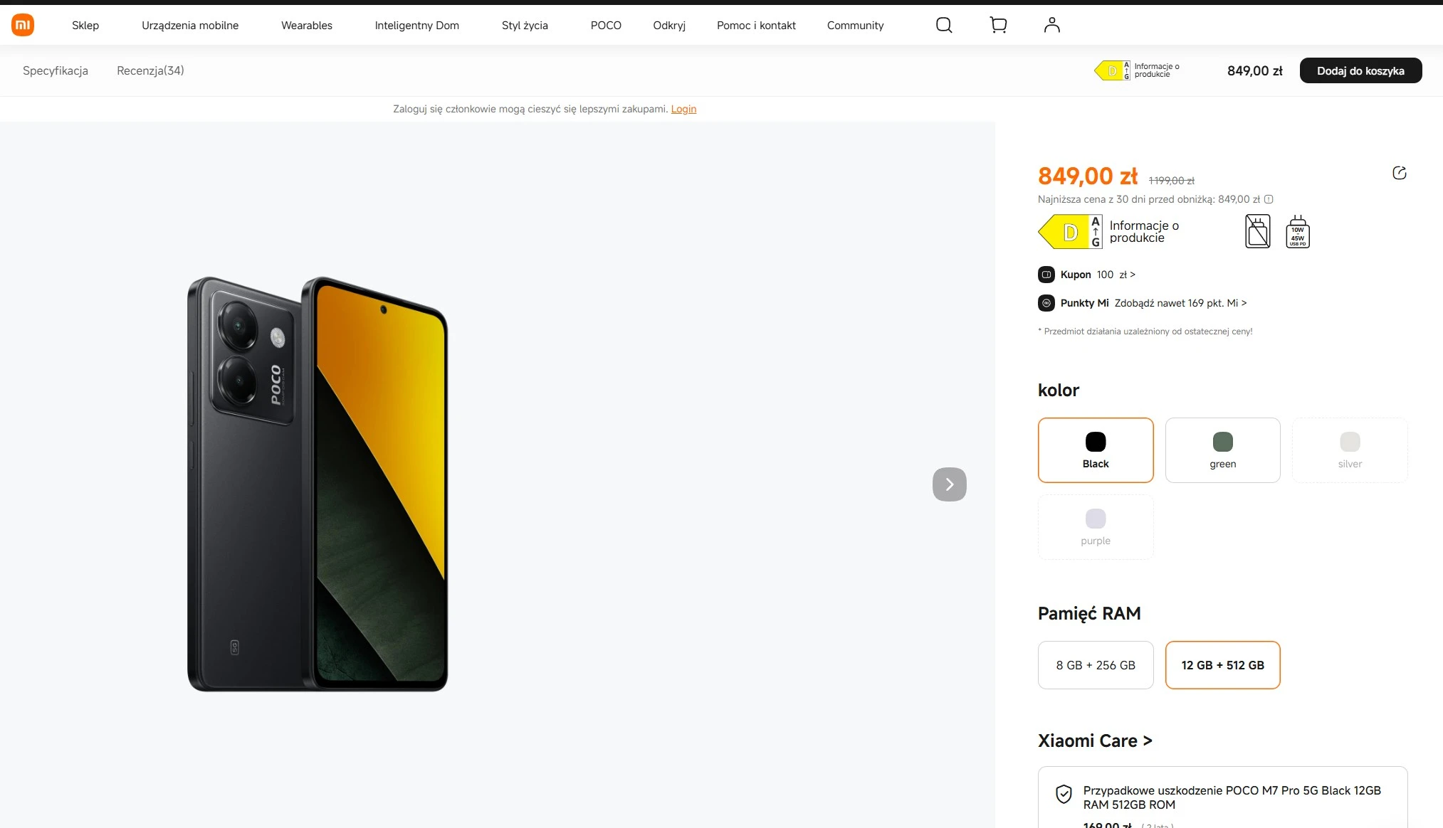 Poco M7 Pro 5G 12/512 GB za 700 zł. Prosty trik obniża cenę