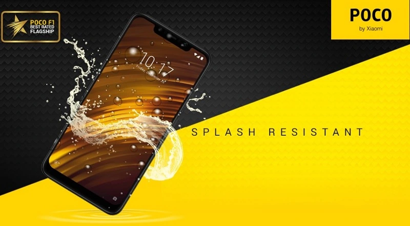 Pocophone F1 z odpornością na zachlapania i Quick Charge 4.0