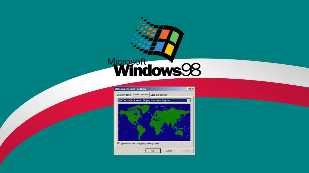 Polska została usunięta z mapy w Windows 98. Wiesz dlaczego?