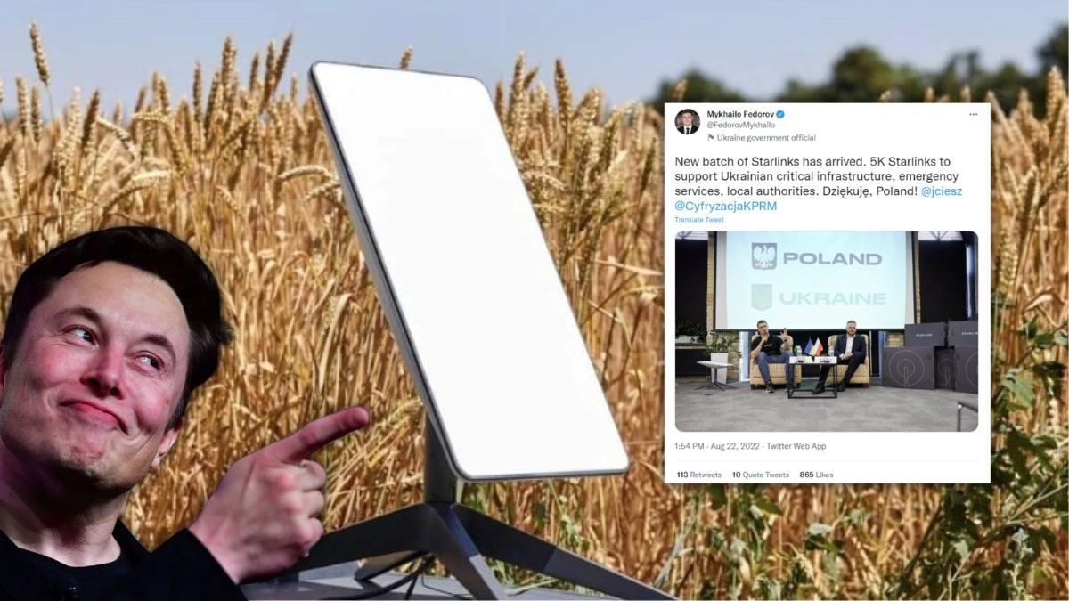 Polska właśnie przekazała Ukrainie 5000 terminali Starlink