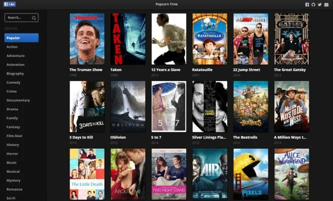 Kontrowersyjny Popcorn Time teraz także w przeglądarce internetowej