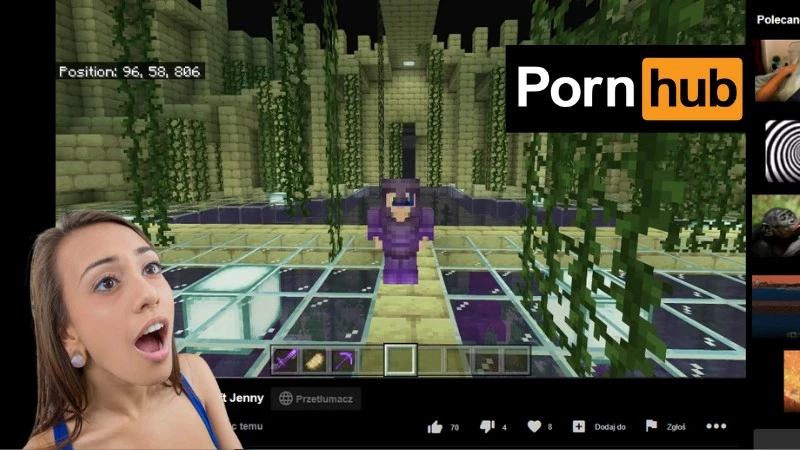 Filmiki z Minecraft przebojem na Pornhub
