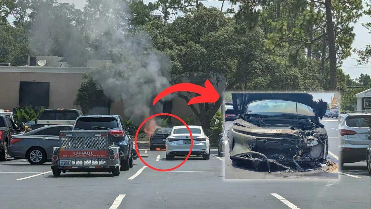 Prezentacja się (nie) udała. Luksusowy samochód elektryczny spłonął