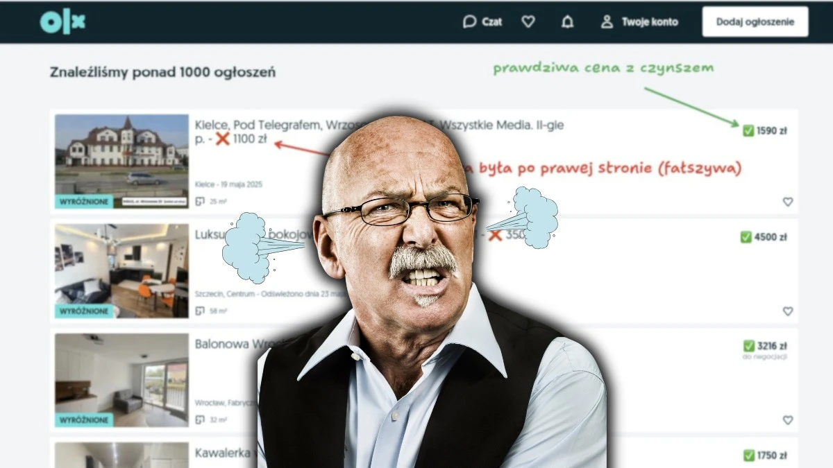 Ten skrypt obnaża ceny wynajmu na OLX. Wynajmujący wściekli