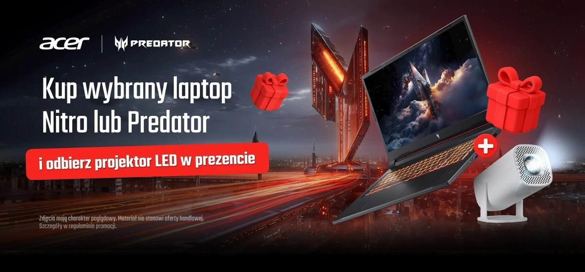 Laptop to za mało? Acer dorzuca projektor za darmo i robi z pokoju salę kinową