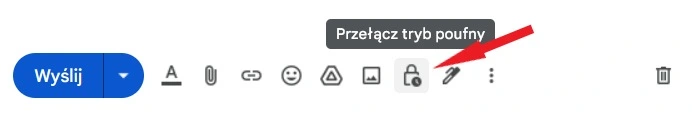 Włącz tryb poufny Gmail