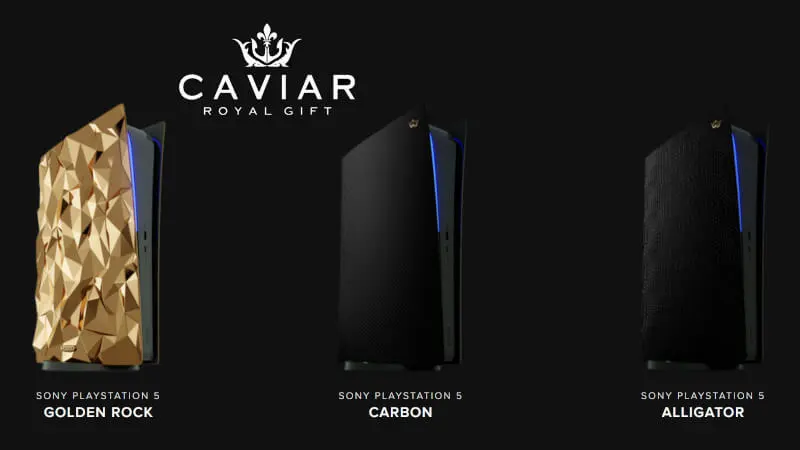 PlayStation 5 towarem jeszcze bardziej luksusowym. Złoto, skóra aligatora i karbon