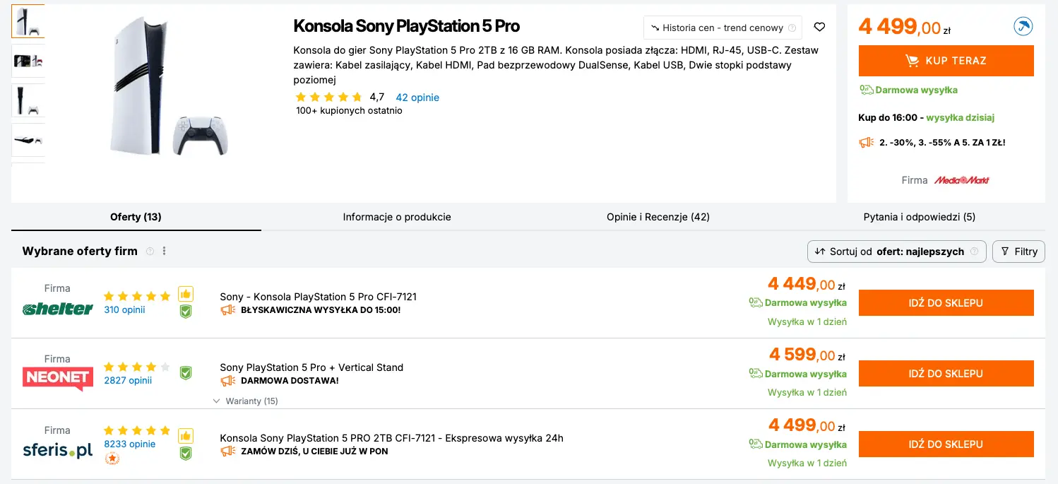 PlayStation 5 Pro znów podrożało. Polacy nie mogą uwierzyć w nową cenę