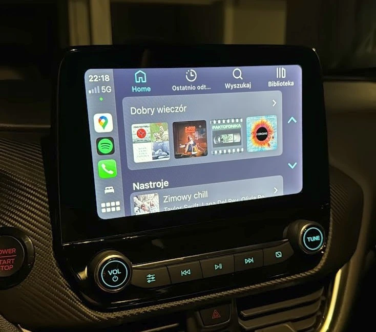 Radio w aucie Ford Fiesta ST