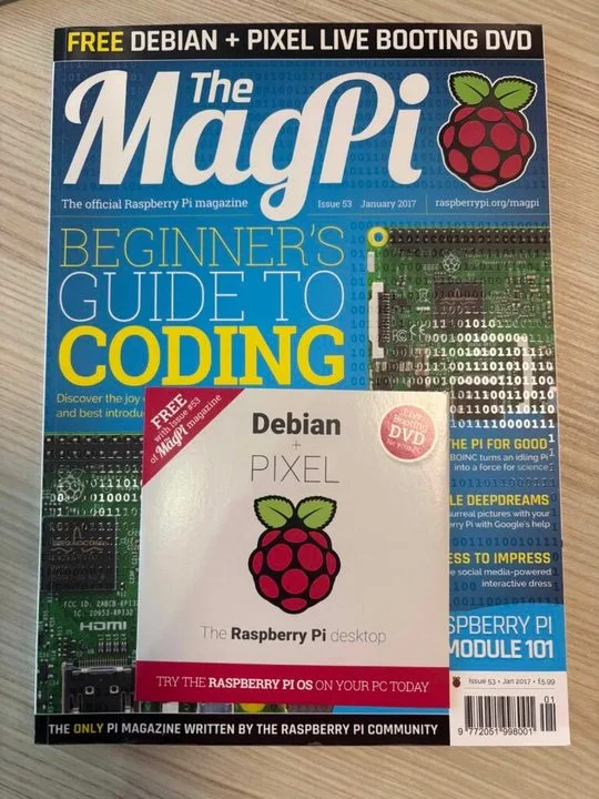 Pierwsze wydanie Raspberry Pi Desktop.