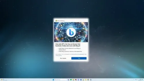 reklamy bing w google chrome windows 10 11