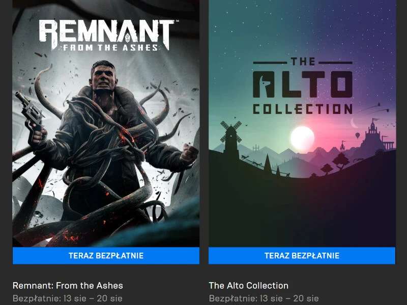Remnant: From the Ashes i The Alto Collection za darmo na Epic Games Store