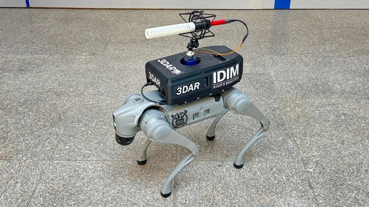 Robot „słyszy”, gdzie jesteś – nowy mikrofon 3D działa nawet w hałasie