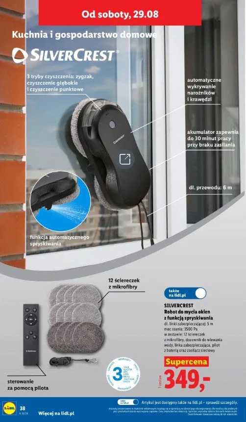 Okna umyją się same. Promocja na robota myjącego w Lidlu