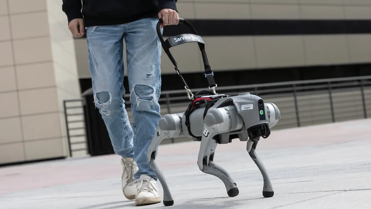 Robotyczny pies przewodnik przemówił. Nowy system ma wspierać osoby niewidome