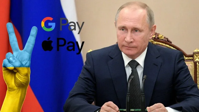 Rosjanie odcięci od Google Pay i Apple Pay. Szturm na bankomaty w Rosji