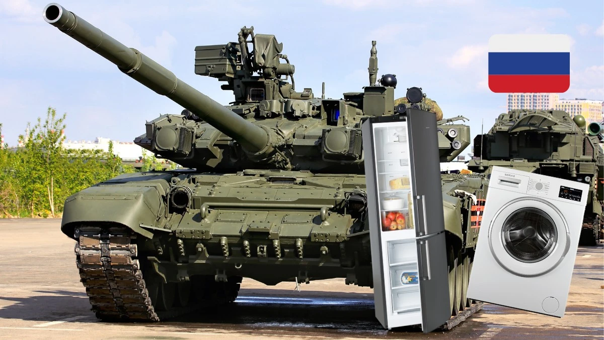 Rosyjskie czołgi wykorzystują układy z pralek i lodówek. Wszystko przez sankcje