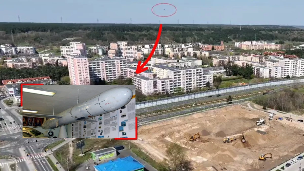 Rosyjska rakieta pod Bydgoszczą – jest nagranie? Ch-55 może przenosić broń jądrową