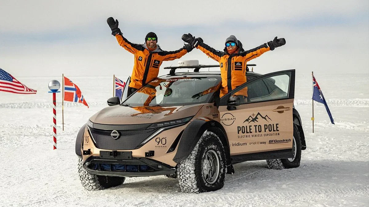 To auto elektryczne pobiło rekord. Dojechało na biegun południowy