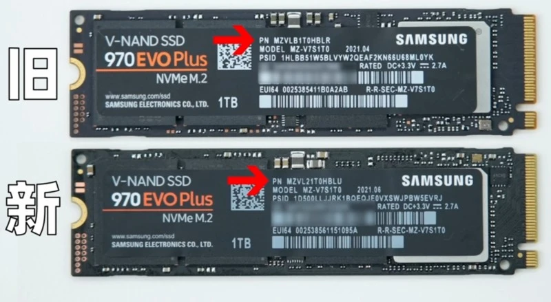 Tak, Samsung też podmienił podzespoły w dyskach SSD