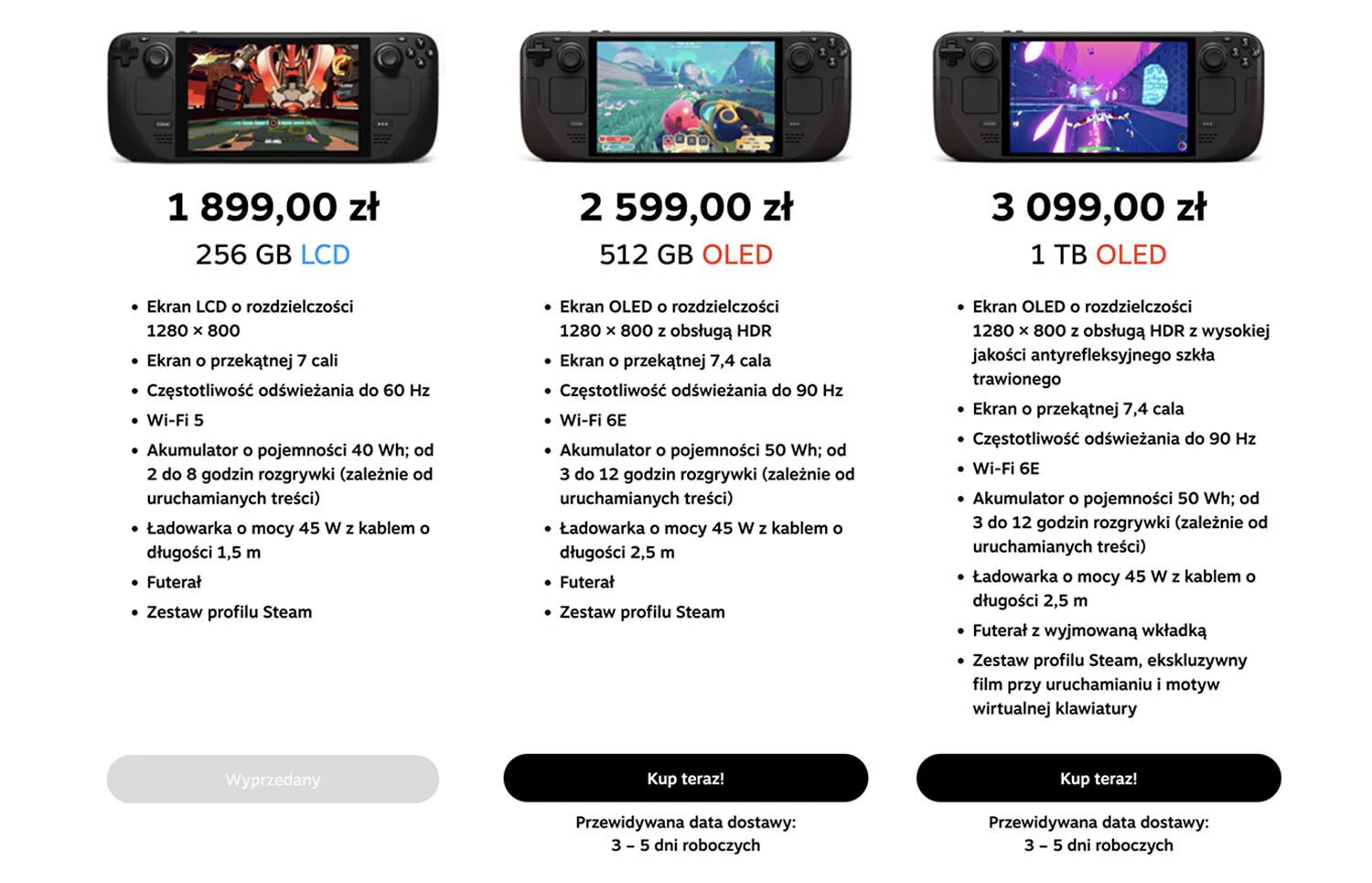 Steam Deck znika ze sklepów. Niedobór RAM daje się we znaki