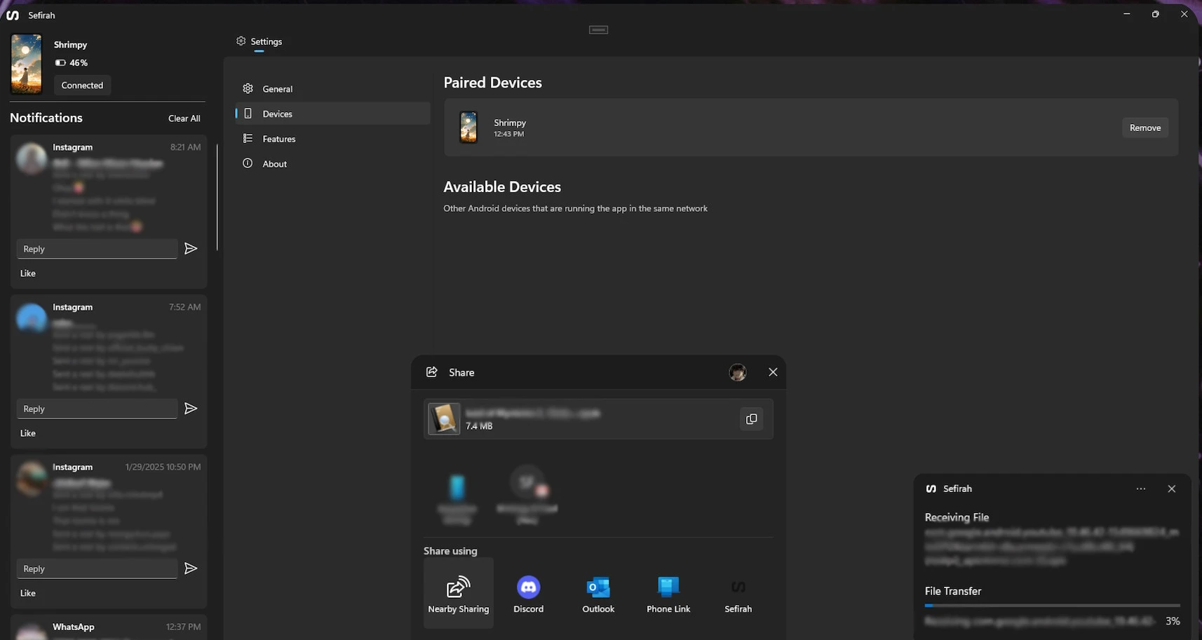 Sefirah – otwartoźródłowa alternatywa dla Łącza do Windows