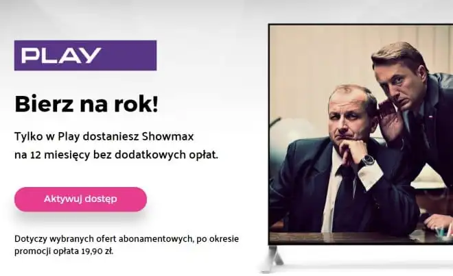 Showmax przez rok za darmo dla klientów Play. Zobacz, jak aktywować