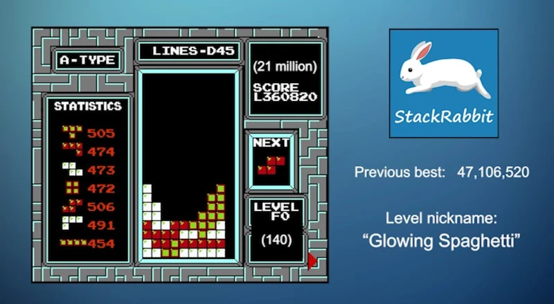 Sztuczna inteligencja gra w Tetrisa tak dobrze, że gra wręcz wariuje