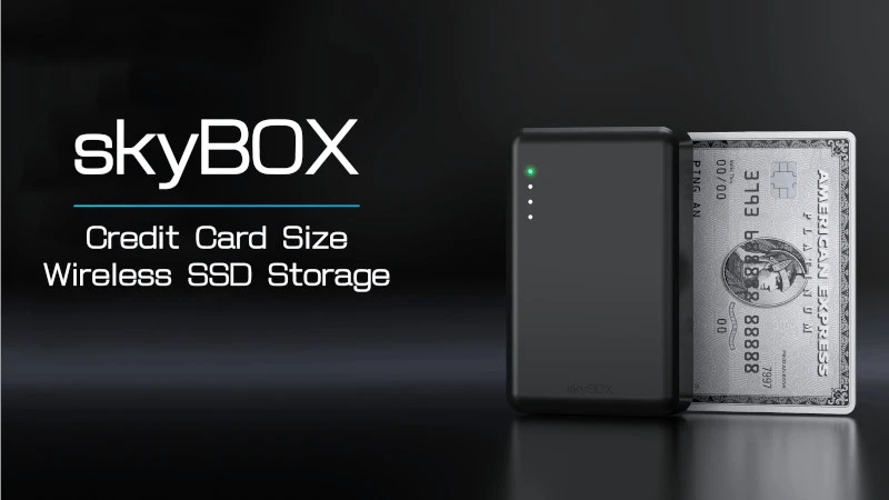 Superszybki zewnętrzny SSD SkyBox 4 TB. 2200 MBps USB i 900 Mbps WiFi