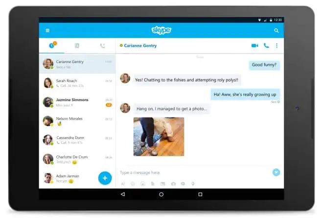 Microsoft odświeżył aplikację Skype na tablety z Androidem