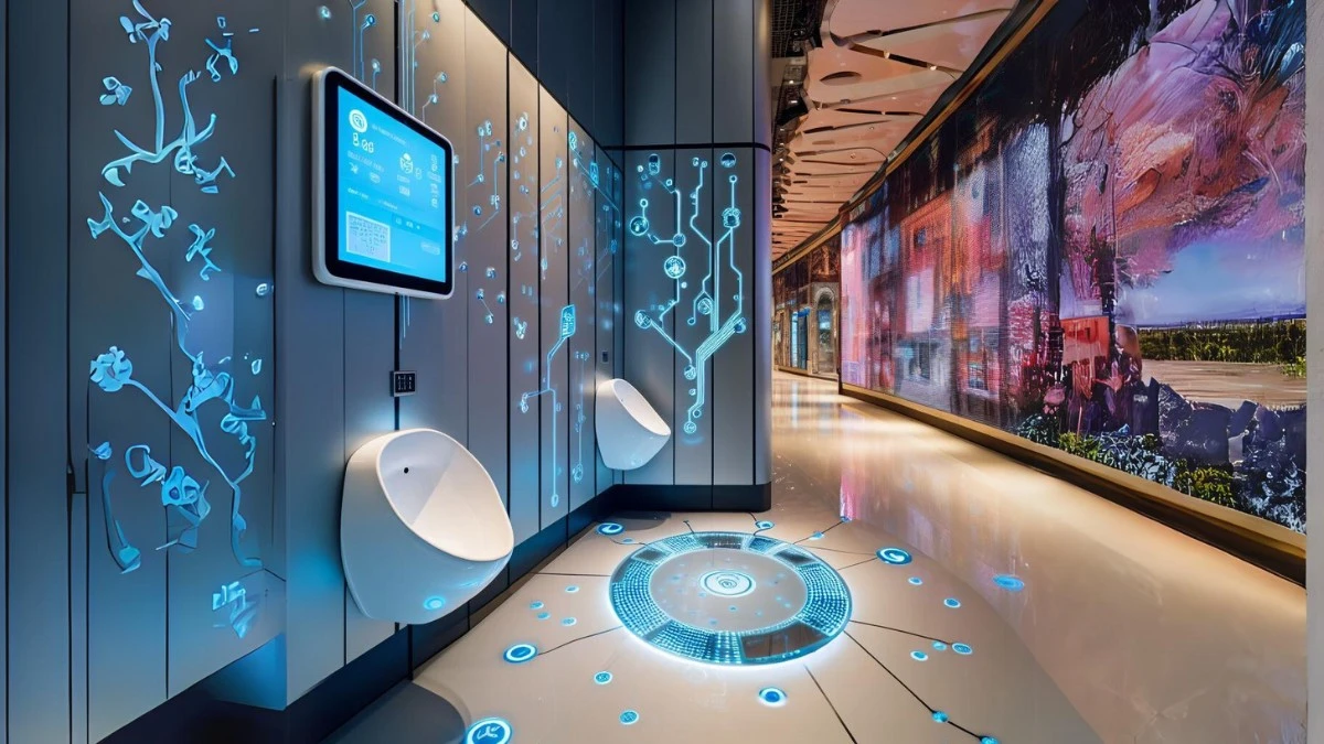 Smart pisuary w chińskim centrum handlowym. Gromadzą dane o moczu