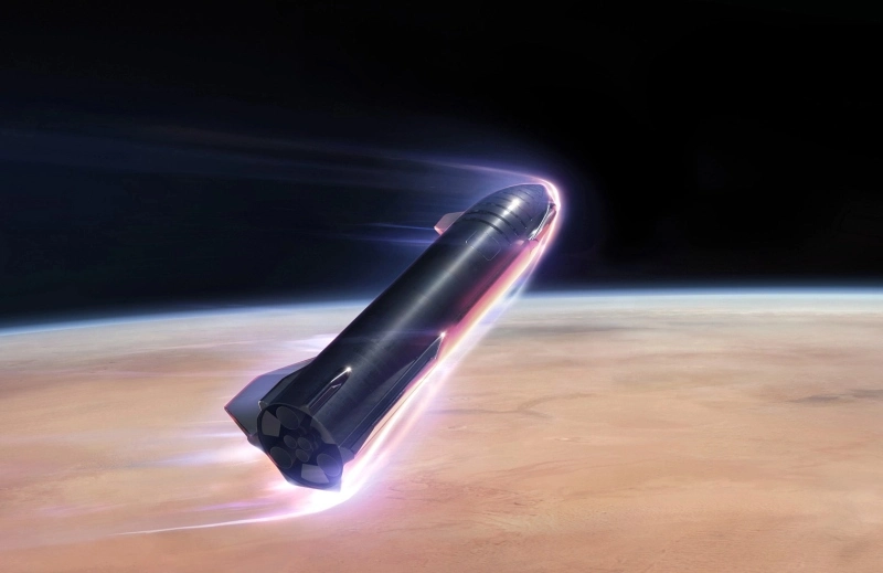 Tak Starship ma polecieć na Marsa. SpaceX stworzyło nową wizualizację