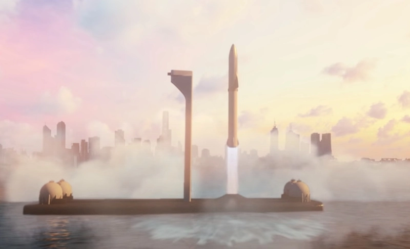 SpaceX zamierza zbudować oceaniczne porty kosmiczne