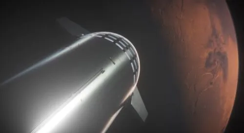 Tak ma wyglądać lot statku Starship na Marsa. Nowe wideo SpaceX