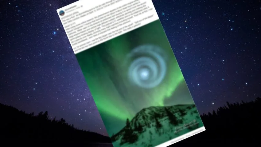 Na niebie dostrzeżono kolejną tajemniczą spiralę. Tym razem nad Alaską