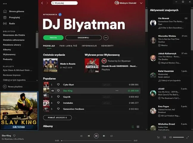 Spotify trafiło do Paska gry w Windows 10