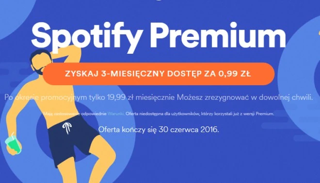 Promocja! Trzy miesiące Spotify Premium za 0,99 zł