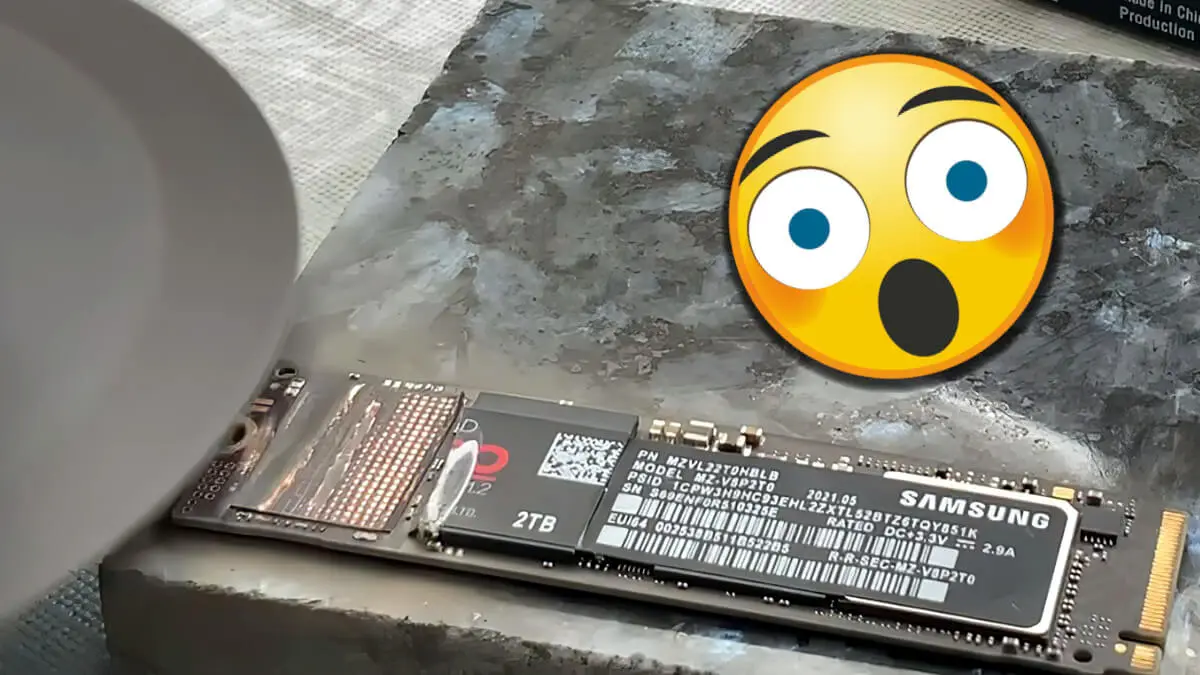Zniszczył szlifierką dysk SSD po konsultacjach z serwisem Samsunga, otrzyma nową sztukę