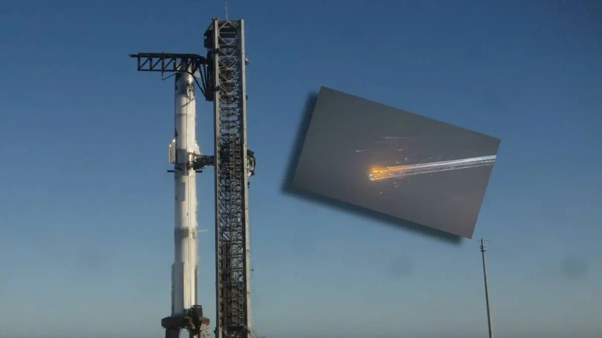 Deszcz ognia? Nie, to tylko zjawiskowa eksplozja rakiety Starship
