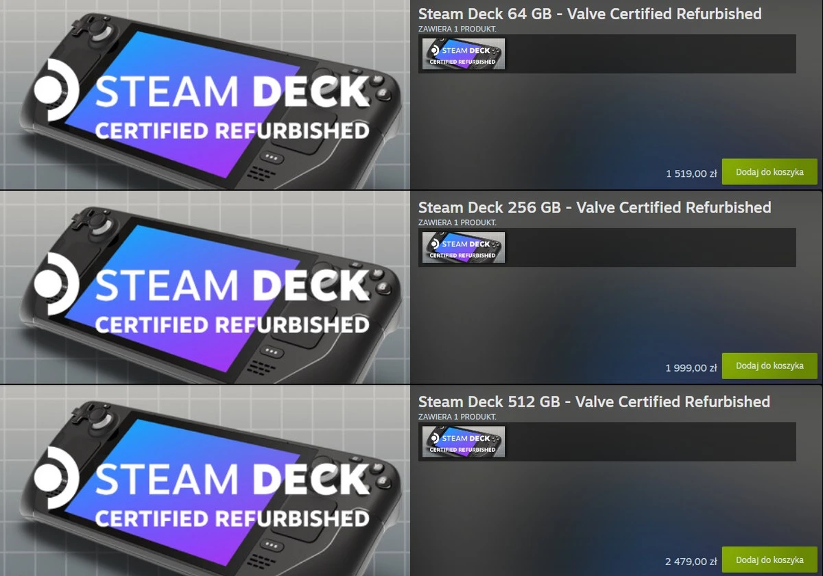 Odnowiony Steam Deck